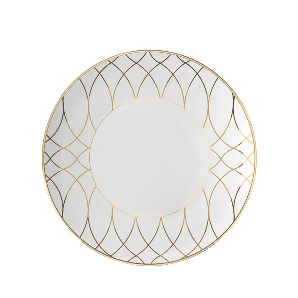 Luxe Ivory Lattice 10 inch Plate