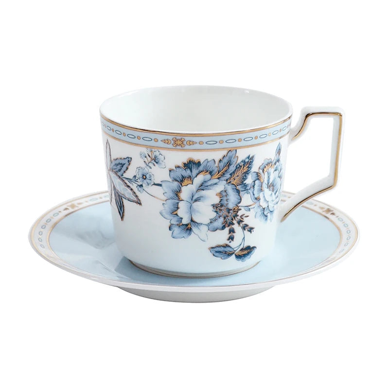 Moonlit Florals Cup & Saucer Set - 275ml