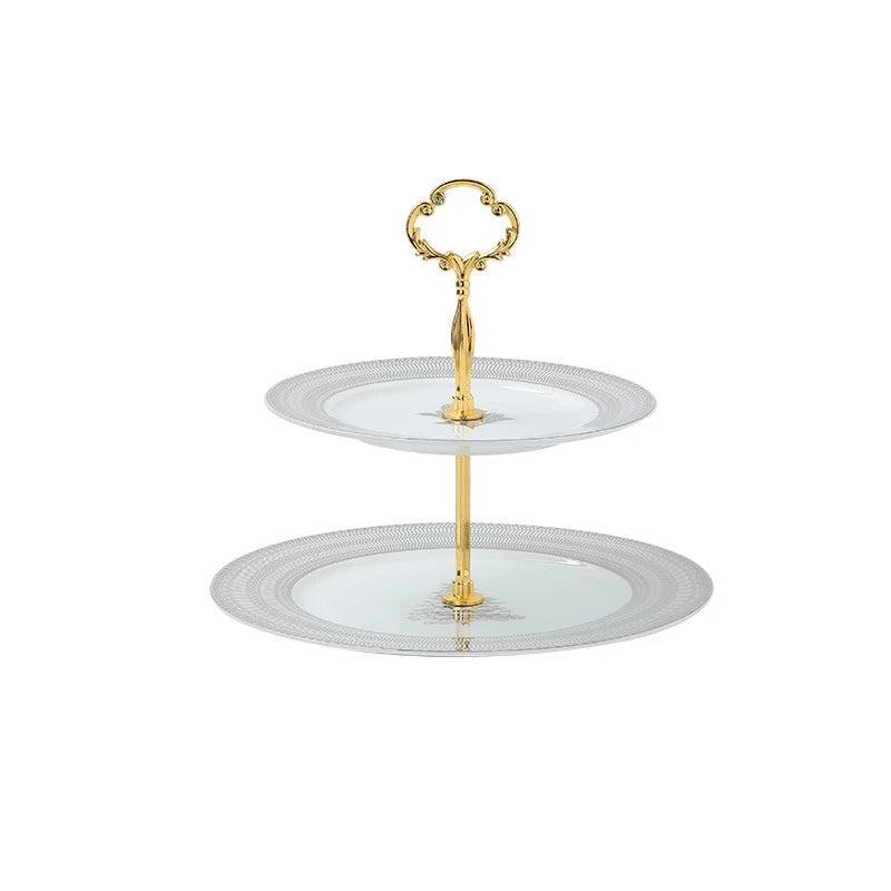 Winter Lodge Two-Tier Dessert Stand